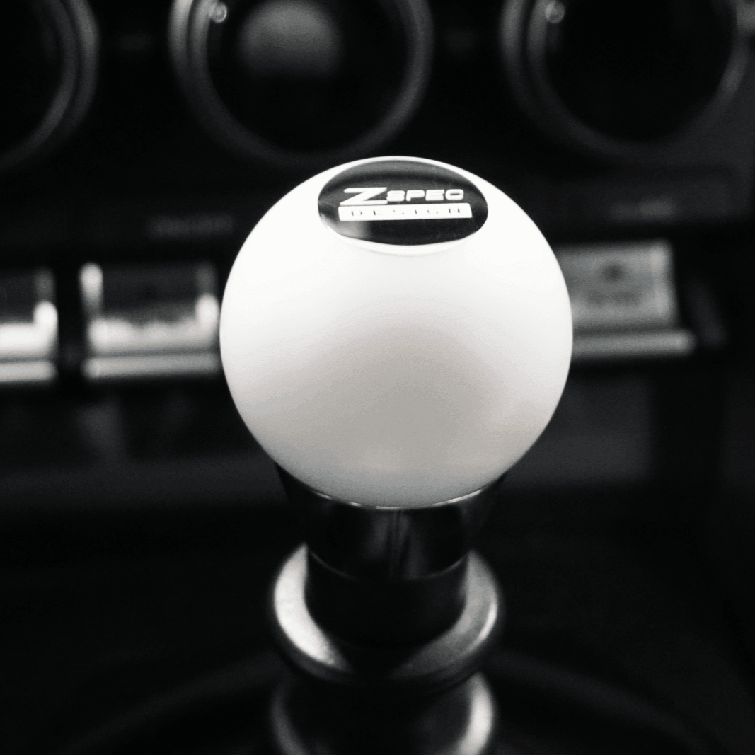 ZSPEC Shift Knob, M12-1.25, Delrin & Stainless, 5-Speed Shift Pattern Coin - ZSPEC Design LLC - Vehicle Parts & Accessories - 3000gt, 323, 626, accessory, brz, DSM, eclipse, EVO, EVO 10, EVO X, frs, genesis, lancer, mazdaspeed, miata, mx3, mx5, mx6, Nismo, Nissan, patrol, probe, protege5, r32, r33, rx-7, rx7, rx8, sentra, Shift Knob - zspecdesign.com