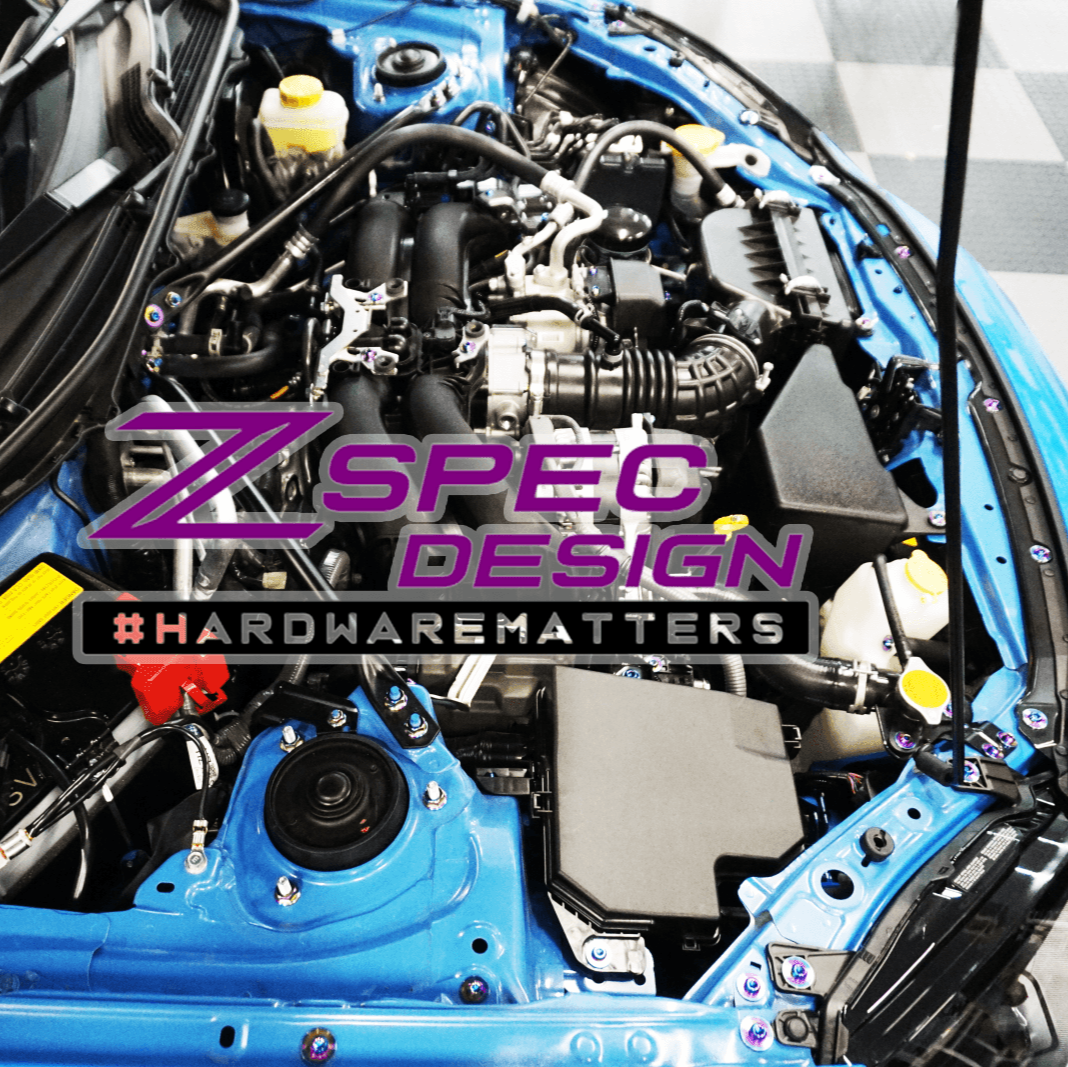 ZSPEC "Stage 3" Dress Up Bolts® Fastener Kit for '22+ Toyota GR86 & Subaru BRZ, Titanium - ZSPEC Design LLC - Hardware Fasteners - 86, brz, Fastener Kit, stage 3, subaru, toyota - zspecdesign.com