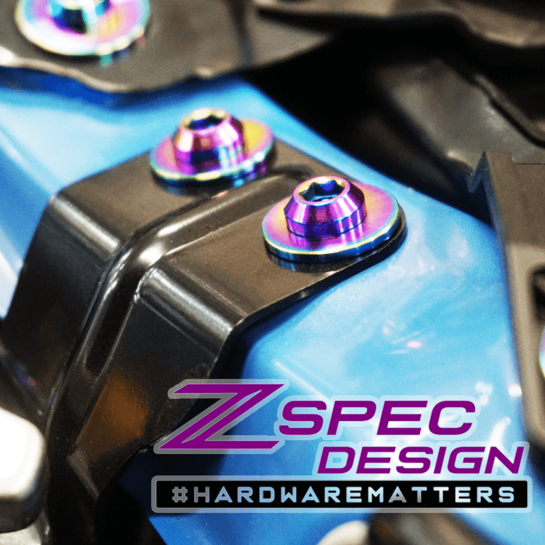 ZSPEC M10-1.25x25mm Dress Up Bolts® Fastener, Titanium GR5, Angled Head, Per Each - ZSPEC Design LLC - Hardware Fasteners - angled head, Dress Up Bolt, m10, per each, titanium - zspecdesign.com