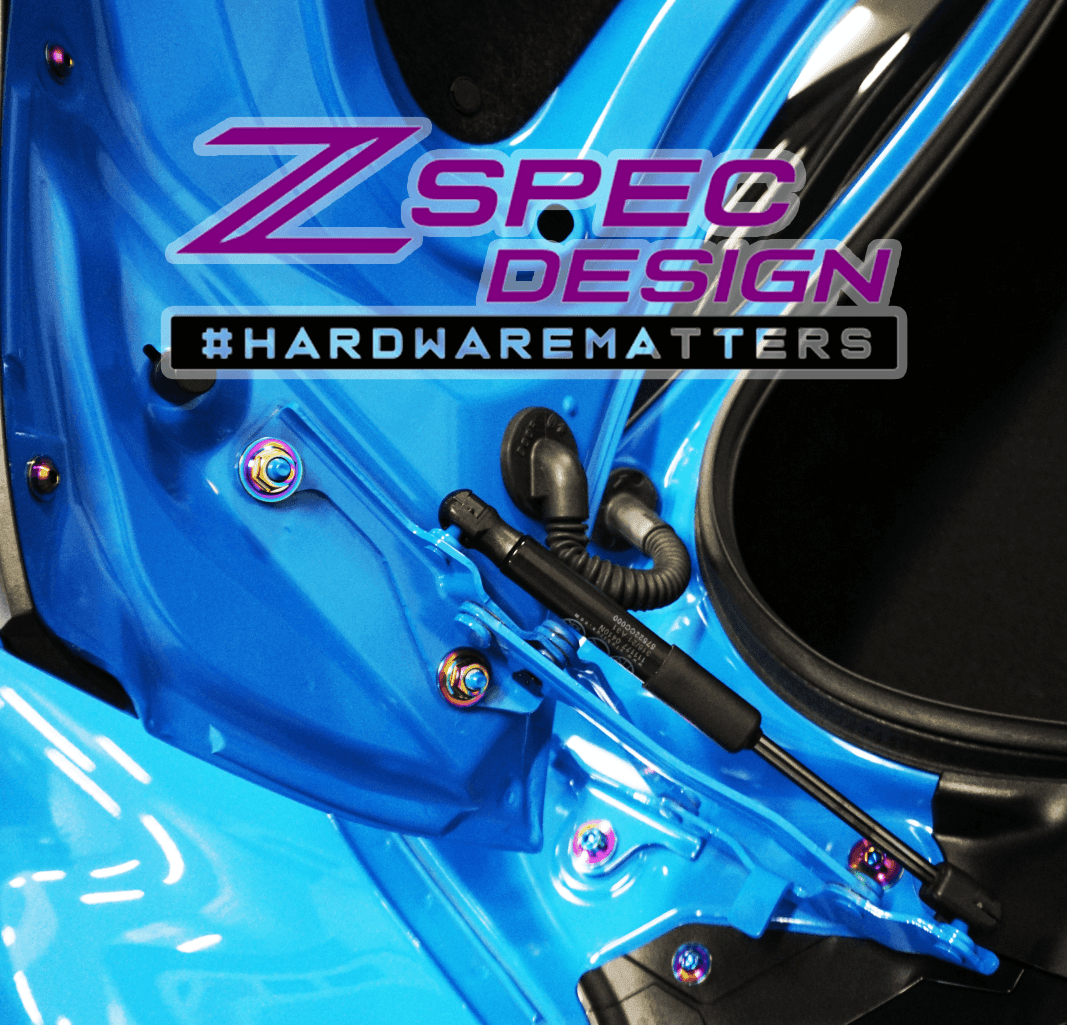 ZSPEC Trunk Area Fastener Kit for '22+ Toyota GR86 & Subaru BRZ, Titanium - ZSPEC Design LLC - Hardware Fasteners - 86, brz, Fastener Kit, gr86, subaru, toyota - zspecdesign.com