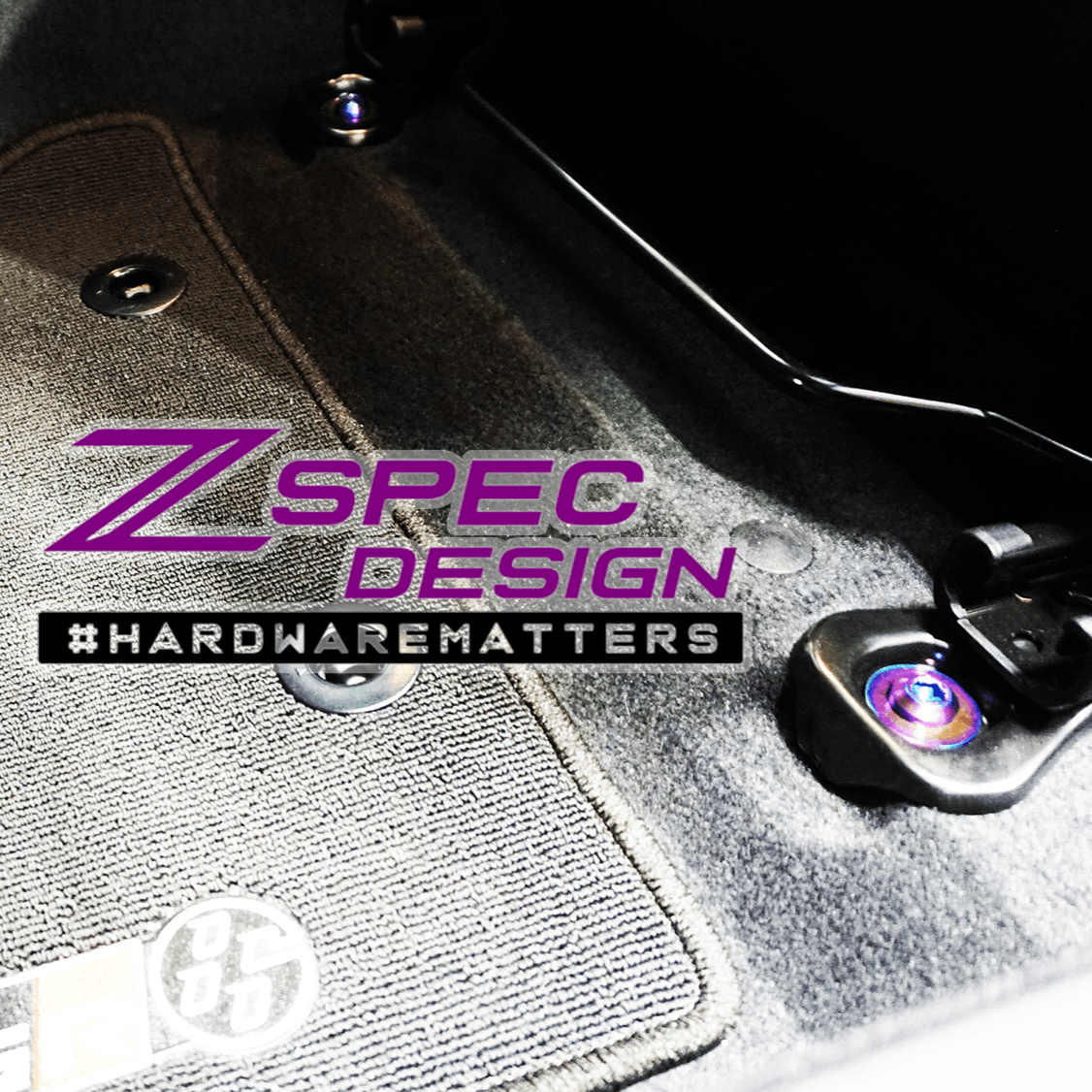 ZSPEC Front Seats Fastener Kit for '22+ Toyota GR86 & Subaru BRZ, Titanium - ZSPEC Design LLC - Hardware Fasteners - 86, brz, Fastener Kit, gr86, Seat, subaru, toyota - zspecdesign.com