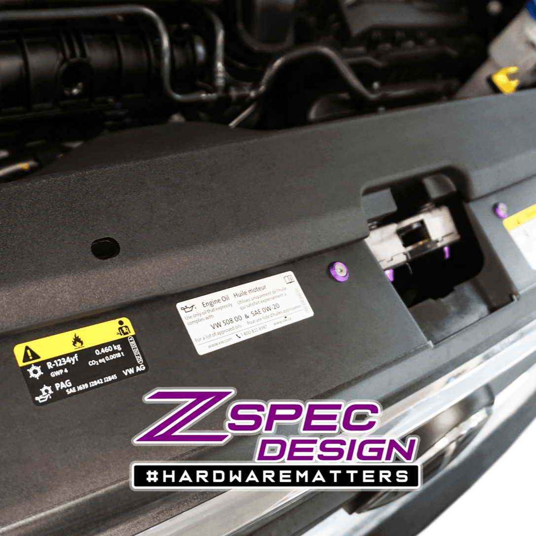 ZSPEC "Stage 1" Dress Up Bolts® Fastener Kit for '22+ VW Taos, Stainless & Billet - ZSPEC Design LLC - Hardware Fasteners - Fastener Kit, stage 1, taos, volkswagen, vw - zspecdesign.com