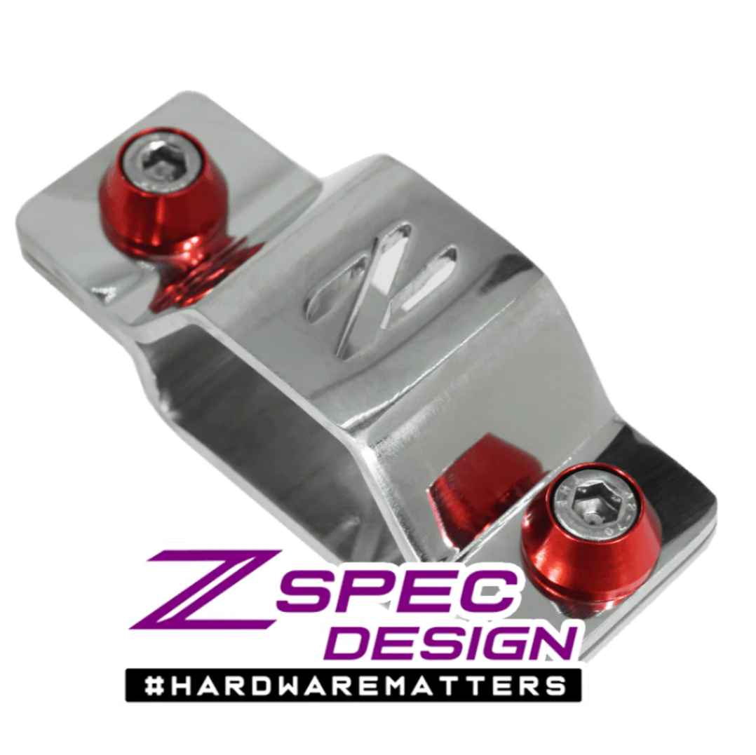 ZSPEC Battery Cable Bracket for '90-99 Nissan 300zx Z32, Polished Stainless - ZSPEC Design LLC - Hardware Fasteners - 300zx, accessory, battery, bracket, nissan, Polished, z32 - zspecdesign.com