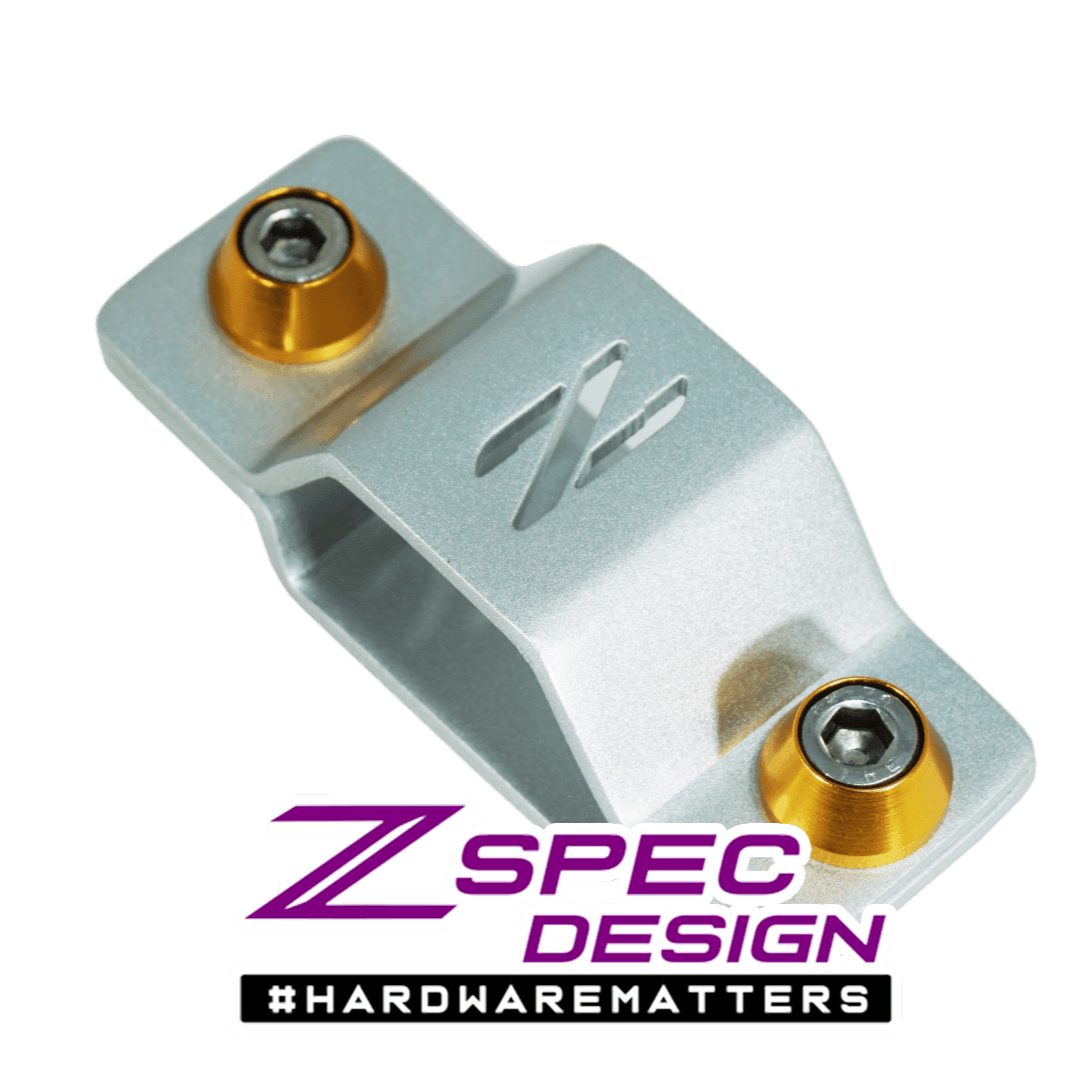 ZSPEC Battery Cable Bracket for '90-99 Nissan 300zx Z32, Stainless Steel, Silver Finish - ZSPEC Design LLC - Hardware Fasteners - 300zx, accessory, battery, bracket, nissan, z32 - zspecdesign.com