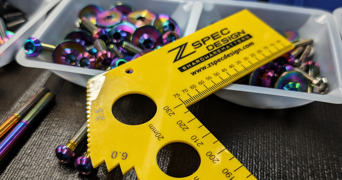 ZSPEC - the Fastest Turn in the Right Direction for Dress Up Hardware - in Titanium, Stainless Steel and Billet Aluminum