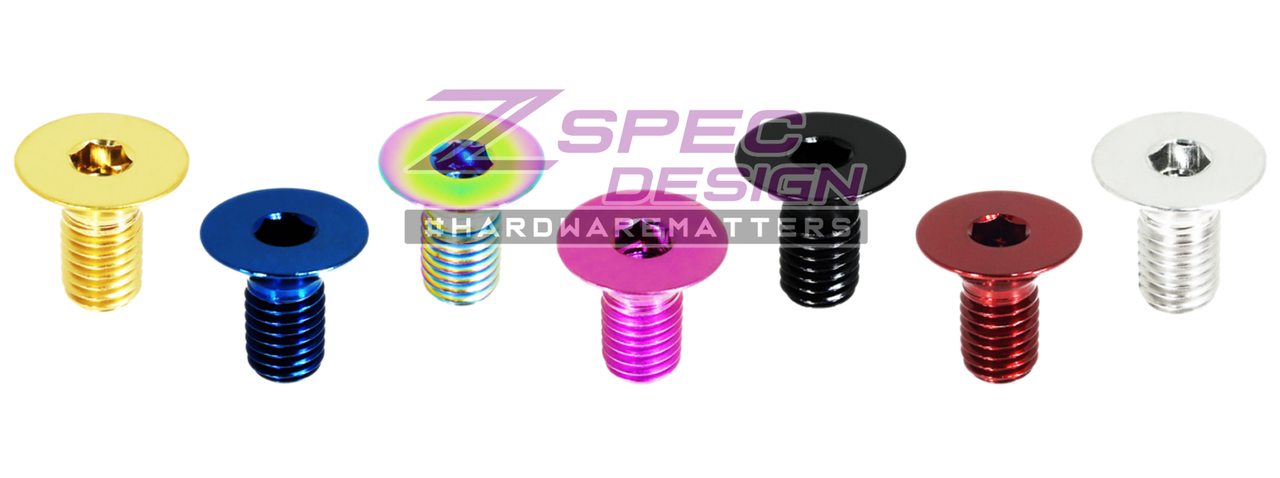 ZSPEC Dress Up Bolts® - Angled-Head Style Titanium Fasteners  Beauty Up Down Hex Star Auto Car Engine Bay Car Auto Motorcycle Go-Kart Hobby