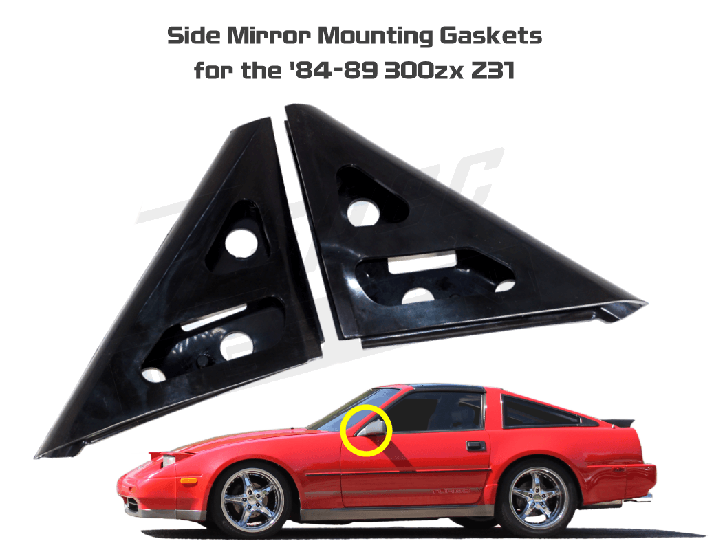 Nissan Z32 300zx Triangle Mirror Gaskets for Side-Mirrors Reproduction Rubber