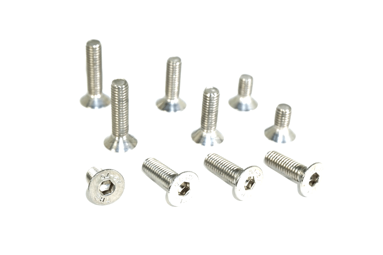 ZSPEC Dress Up Bolts® Hardware & Accessories Flat-Head Socket Cap (FHSC) are recessed-style heads. SUS304 Material is strong and corrosion-resistant.