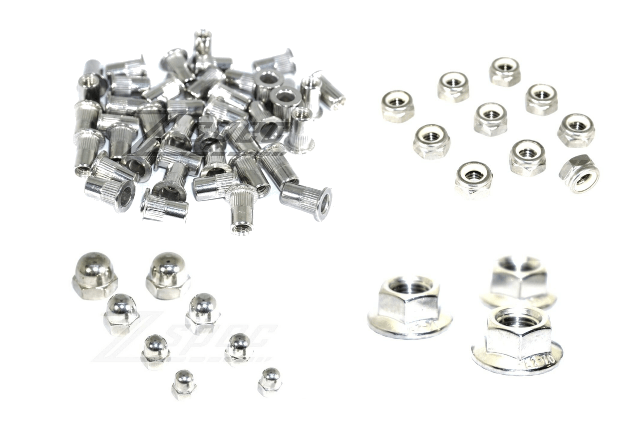 ZSPEC Dress Up Bolts® Hardware & Accessories - Nuts, Stainless, Flare, Hex, Acorn