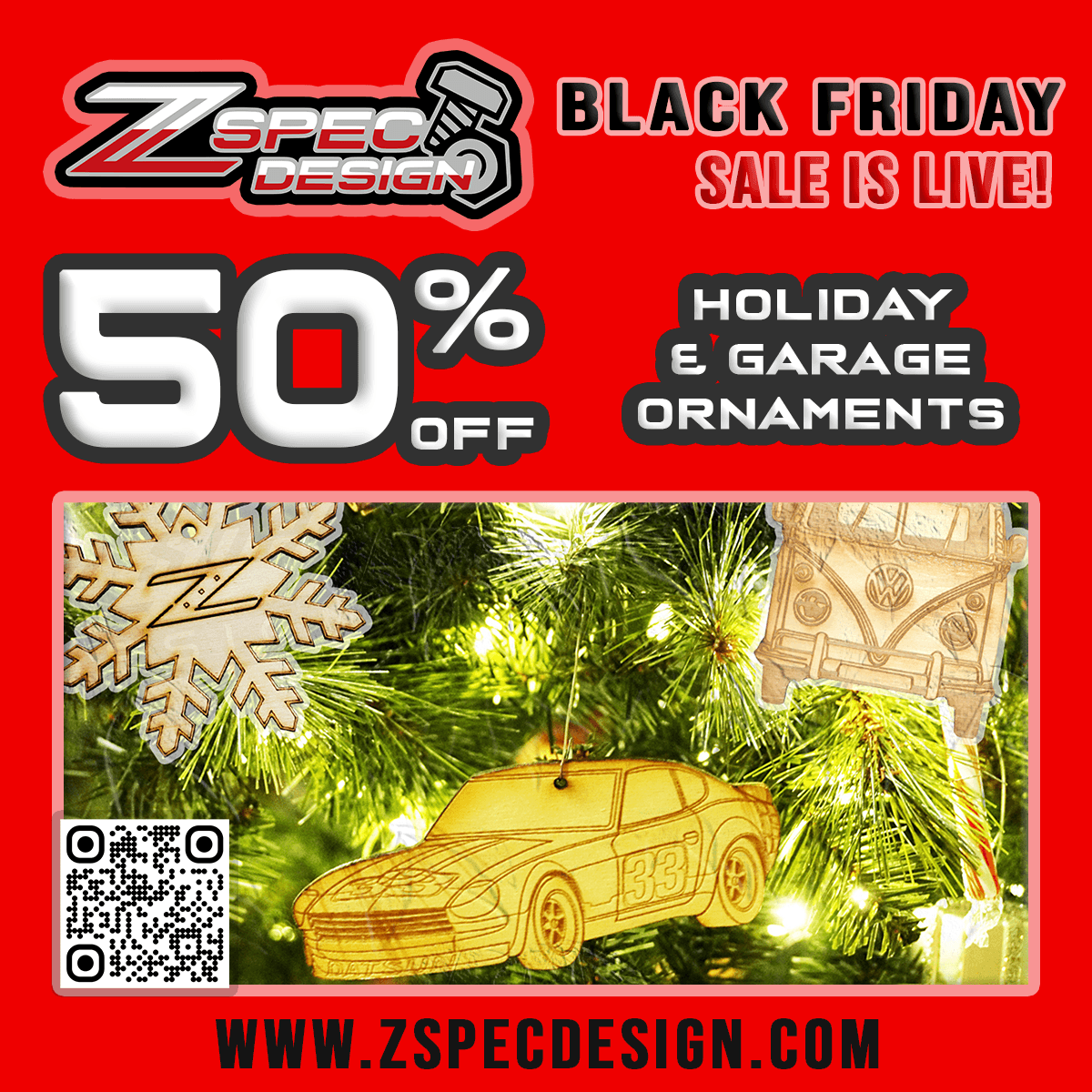 ZSPEC Holiday Sale - 50% Off Garage & Holiday Ornaments