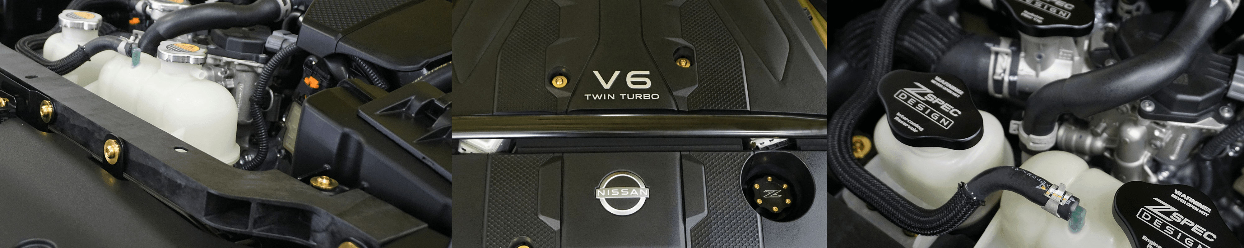 ZSPEC Design - Custom Engine Bay Accessories - Billet Caps & Brackets