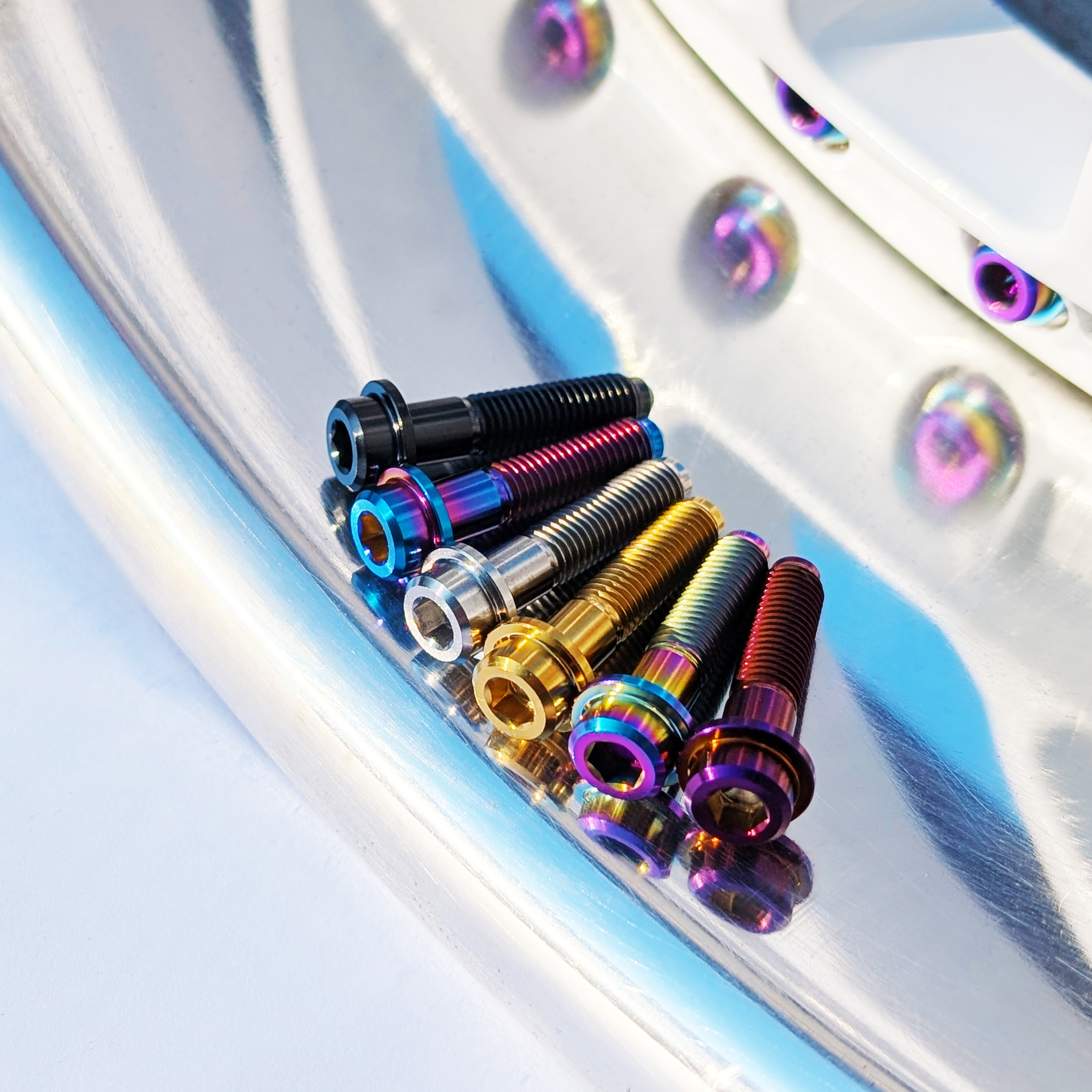 Wheel Assembly Hardware - Grade-5 Titanium - ZSPEC Design LLC