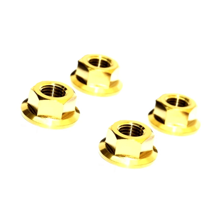 ZSPEC SR20 & KA24 Dress Up Bolts® Water Pump Pulley Kit Nuts, Grade-5 Titanium - ZSPEC Design LLC - Hardware Fasteners - 240sx, Fastener Kit, ka24, nissan, s14, sr20, sr20det - zspecdesign.com