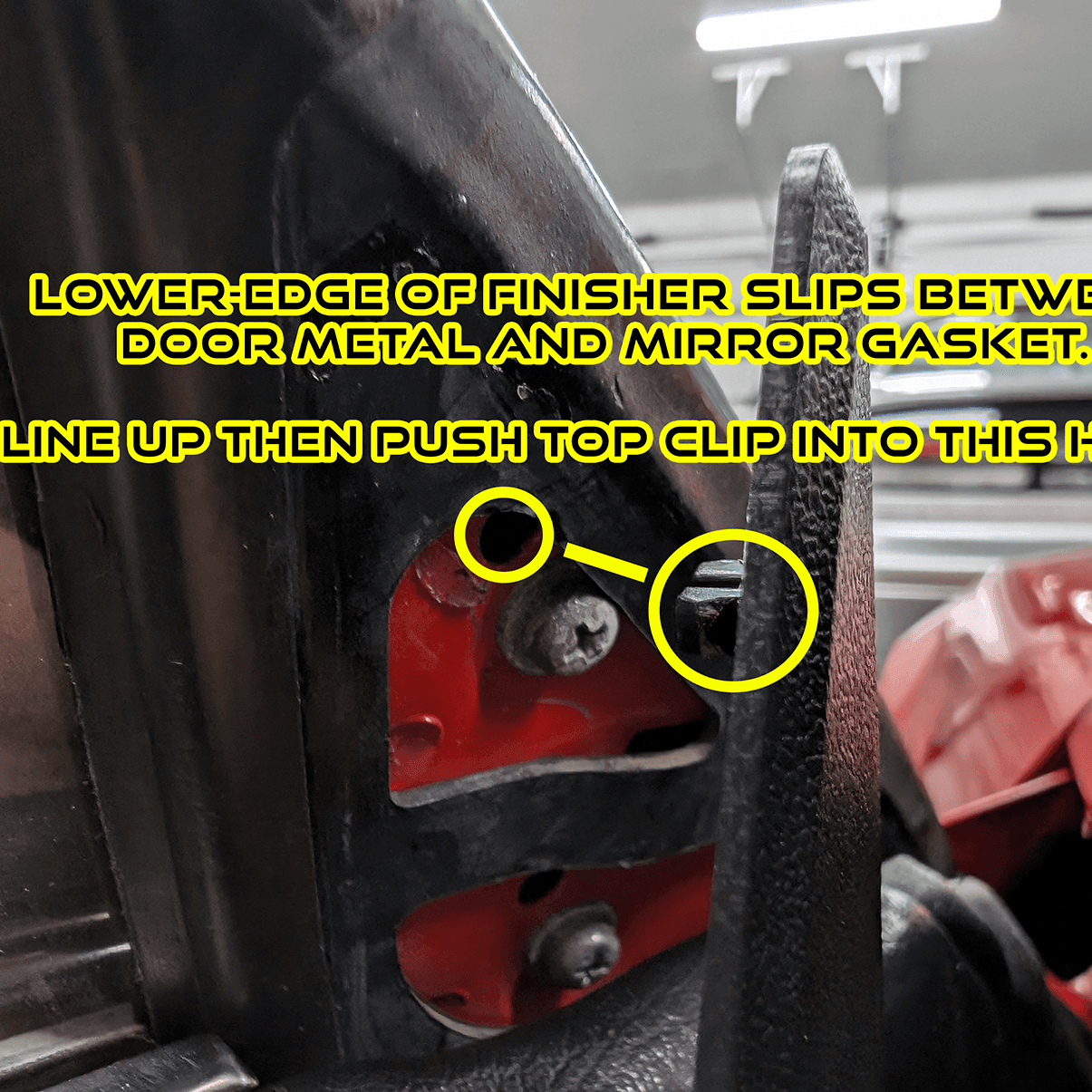 ZSPEC Z31 300zx Door Side-Mirror Interior Trim Covers, Black, Left & Right Side - ZSPEC Design LLC - Hardware Fasteners - locking, nisssan, t-top, z31, z31 t-top - zspecdesign.com