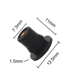 ZSPEC M4 Rubber-Composite Well Nuts for a variety of project uses, M4-0.7, 10-Pack - ZSPEC Design LLC - Hardware Fasteners - 10-pack, body hardware, m4, rubber, well nut - zspecdesign.com