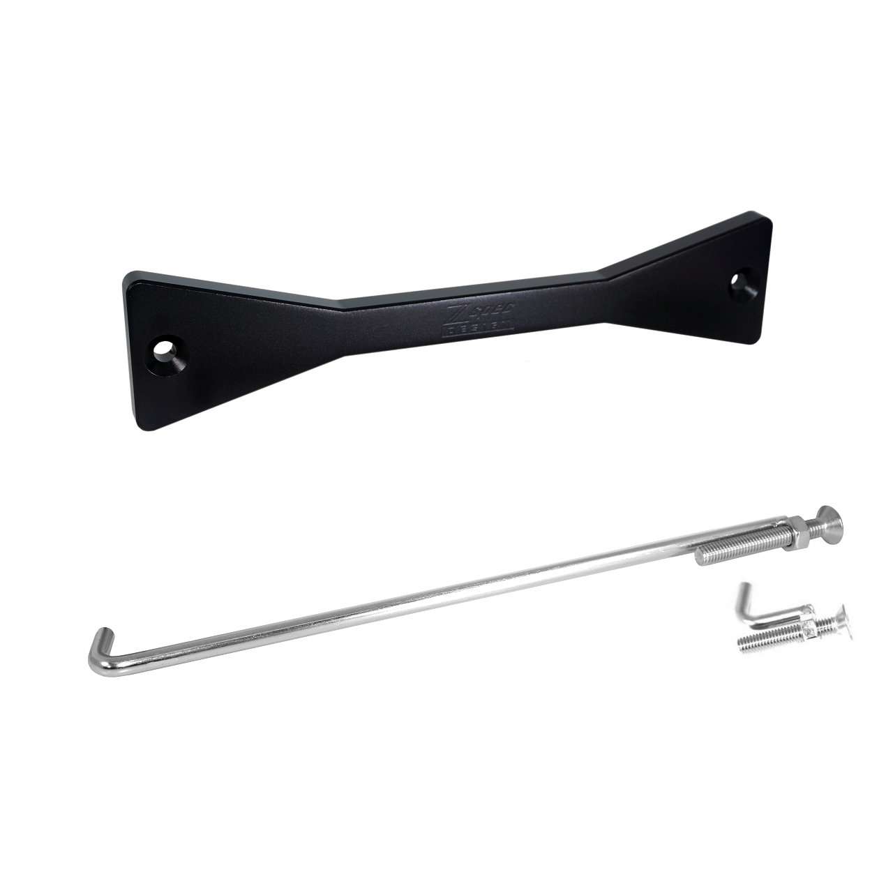ZSPEC Battery Hold Down/Bracket for '03-09 Nissan 350z Z33, Billet w/ Stainless Hardware