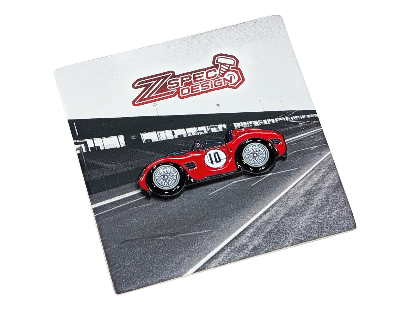 ZSPEC Collector Lapel / Hat Pin - Red Barchetta Race Car - ZSPEC Design LLC - Pin - accessory, lapel, lifestyle, pin, saltflats, socal - zspecdesign.com