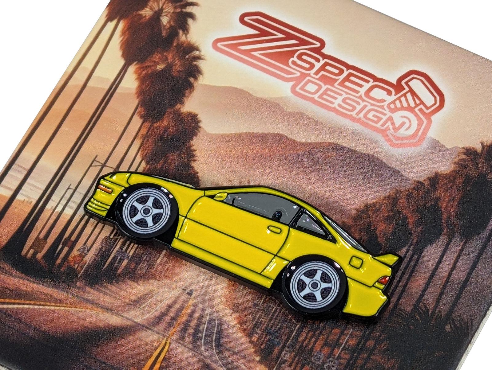 ZSPEC Collector Lapel / Hat Pin - Yellow Integra JDM Cruiser - ZSPEC Design LLC - Pin - accessory, lapel, lifestyle, pin, saltflats, socal - zspecdesign.com