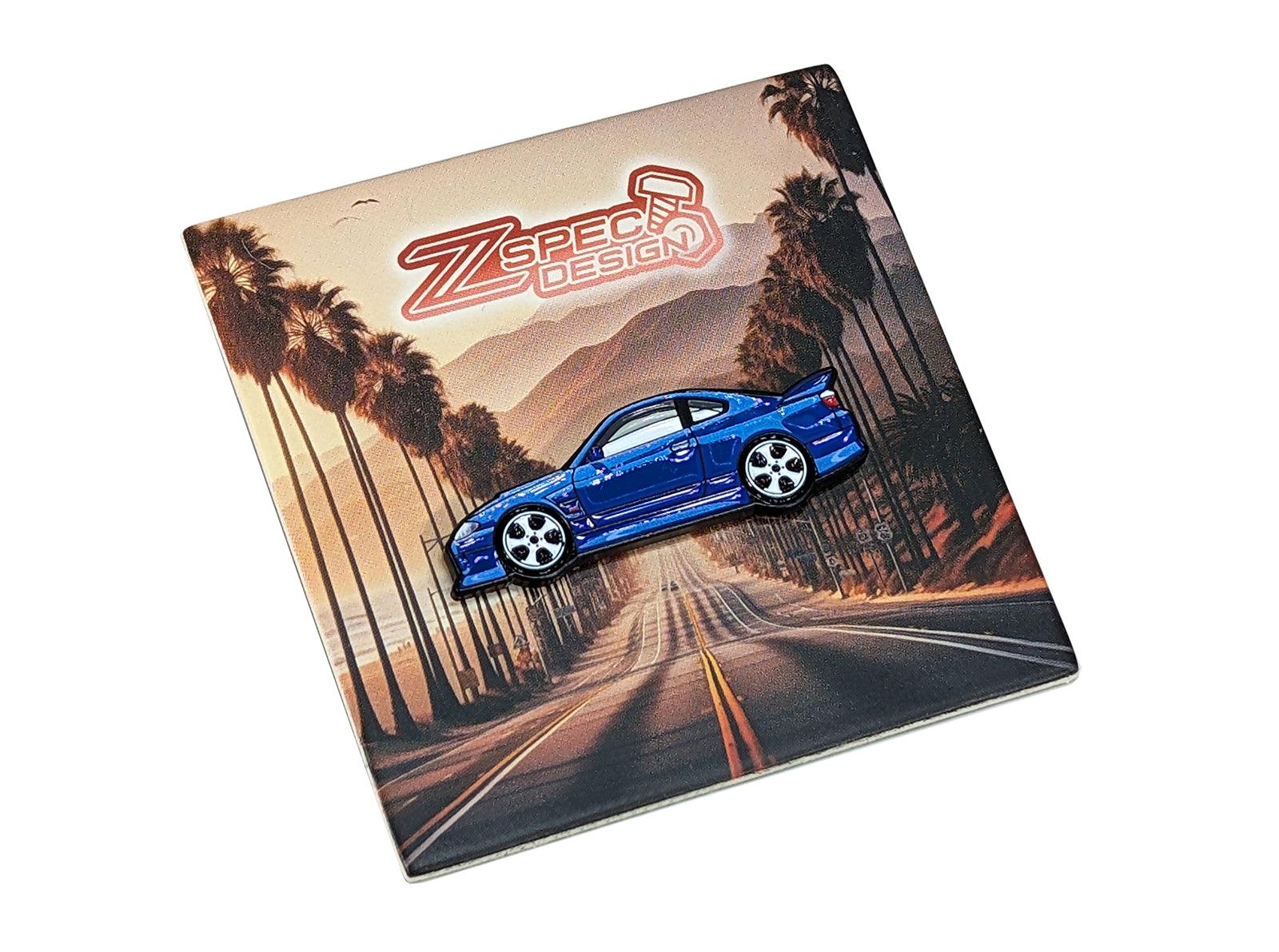 ZSPEC Collector Lapel / Hat Pin - Blue Silvia S15 Cruiser - ZSPEC Design LLC - Pin - accessory, lapel, lifestyle, pin, saltflats, socal - zspecdesign.com