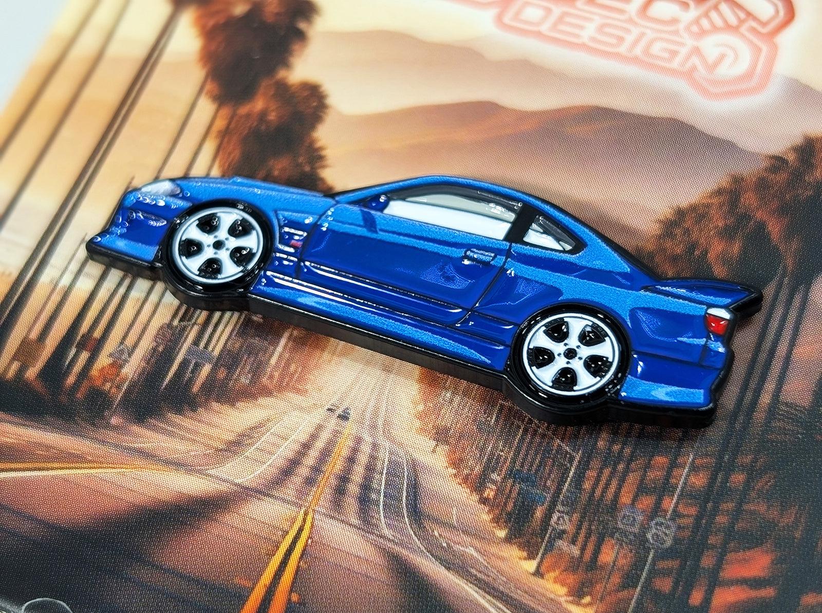 ZSPEC Collector Lapel / Hat Pin - Blue Silvia S15 Cruiser - ZSPEC Design LLC - Pin - accessory, lapel, lifestyle, pin, saltflats, socal - zspecdesign.com