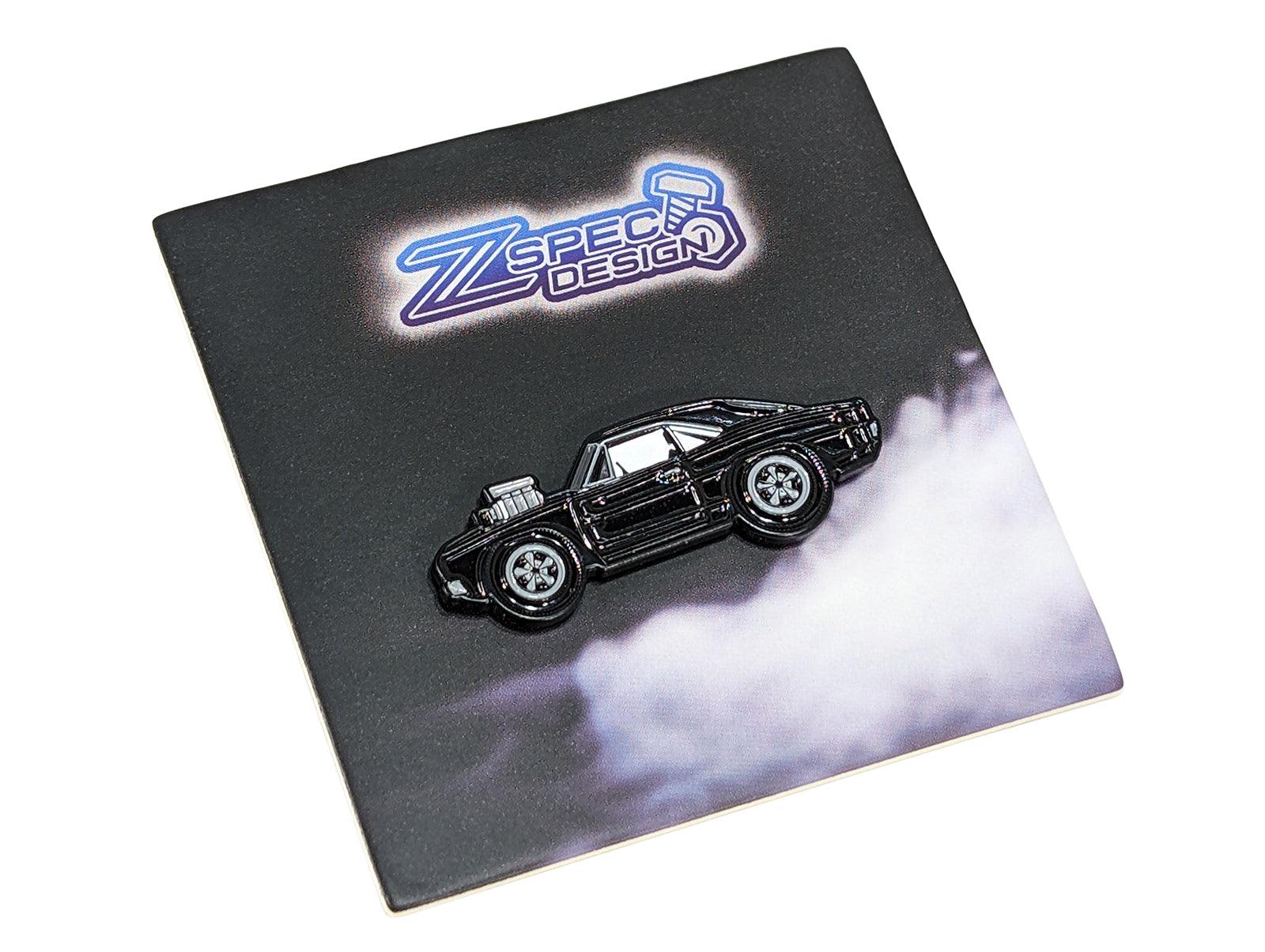 ZSPEC Collector Lapel / Hat Pin - Black Hotrod Charger - ZSPEC Design LLC - Pin - accessory, lapel, lifestyle, pin - zspecdesign.com