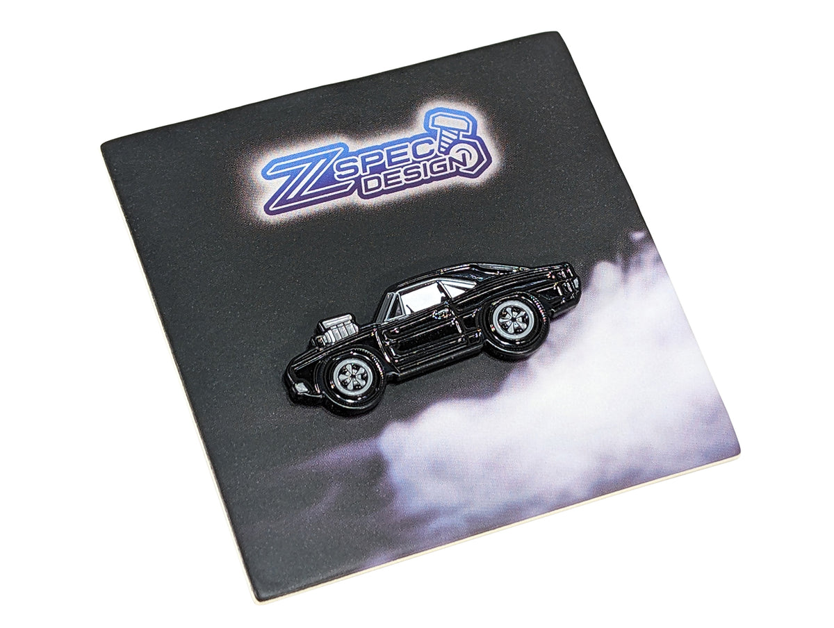 ZSPEC Collector Lapel / Hat Pin - Black Hotrod Charger