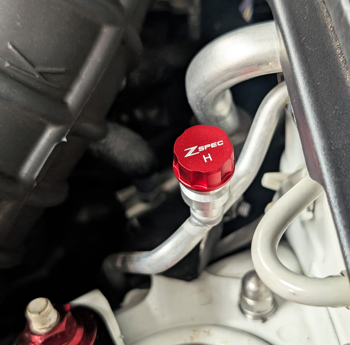 ZSPEC Billet AC Dress Up Caps Set, High & Low, for OEM R134 Systems