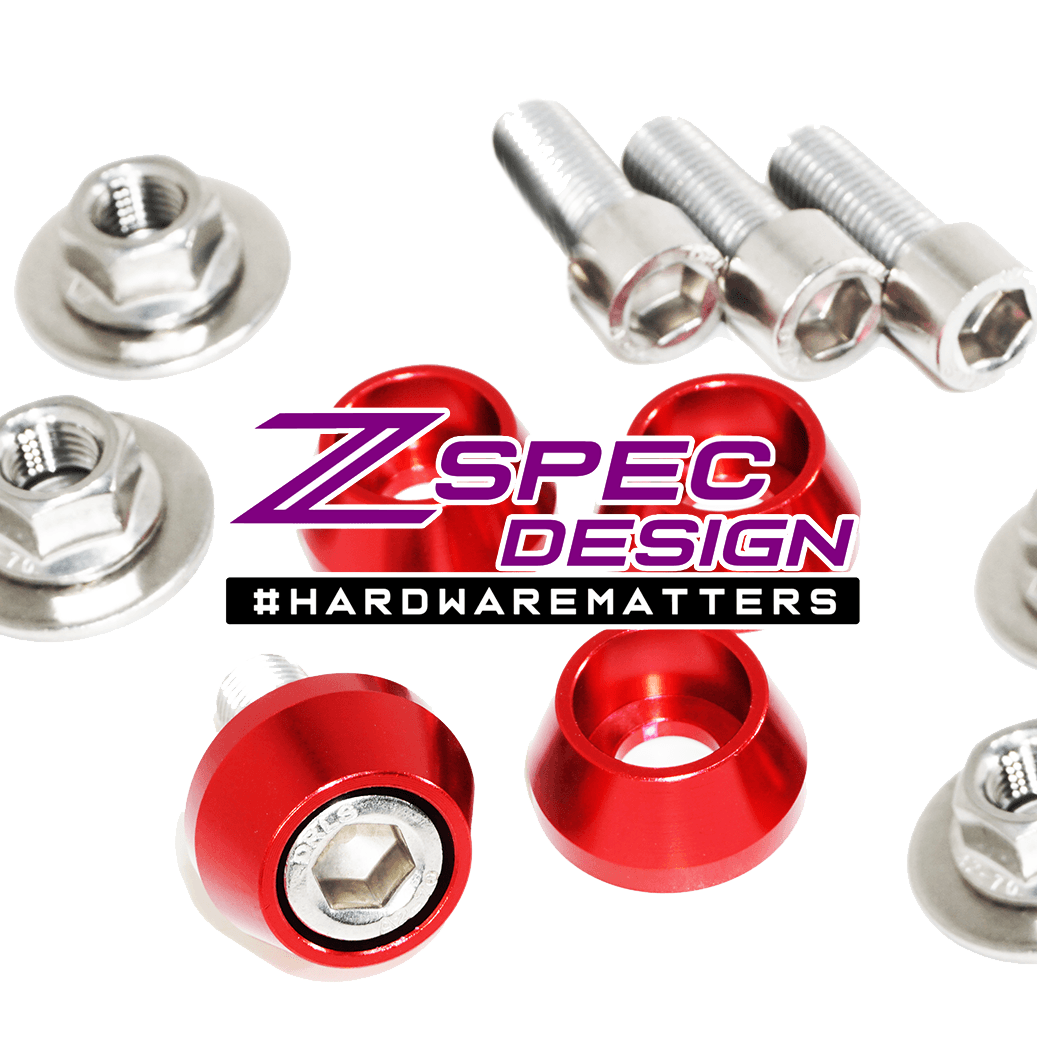 ZSPEC Dress Up Bolts® Seat Fastener Kit for '90-99 Nissan 300zx Z32, Stainless & Billet - ZSPEC Design LLC - Hardware Fasteners - 300zx, Dress Up, Fastener Kit, interior, Interior Fastener Kits, nissan, Seat, stainless, z32 - zspecdesign.com