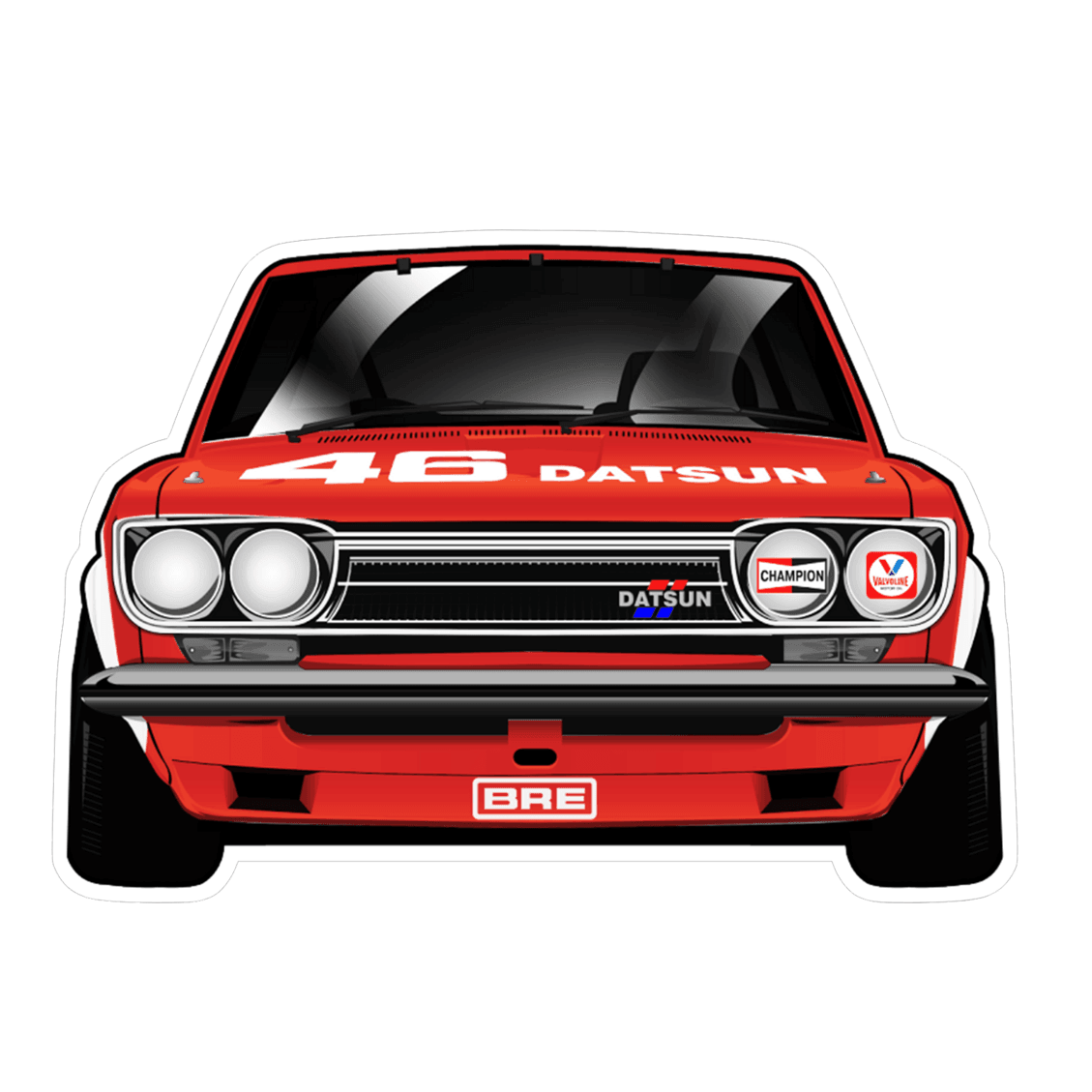 Datsun 510 #46 Race Car Vinyl Decal / Sticker, ZSPEC Design - ZSPEC Design LLC - Decals - 350z, Decal, lifestyle, nismo, nissan, sticker, z33 - zspecdesign.com