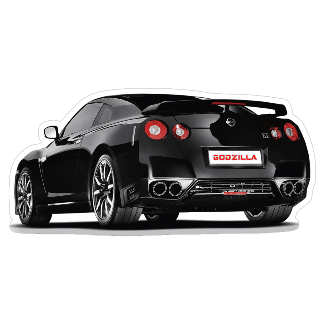 Nissan GTR R35 Black Car Vinyl Decal / Sticker, 4.9" x 2.4" - ZSPEC Design LLC - Decals - 350z, Decal, lifestyle, nismo, nissan, sticker, z33 - zspecdesign.com