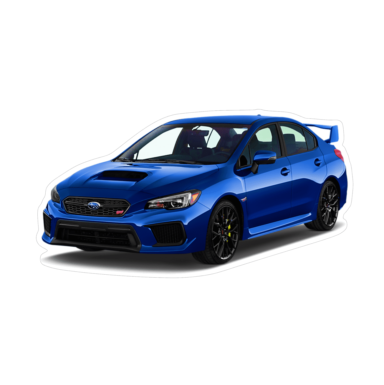 Subie Impreza WRX Sports Sedan Vinyl Decal / Sticker, Blue, 4.8" x 2.6" - ZSPEC Design LLC - Decals - Decal, lifestyle, sticker, subaru, subaru wrx - zspecdesign.com