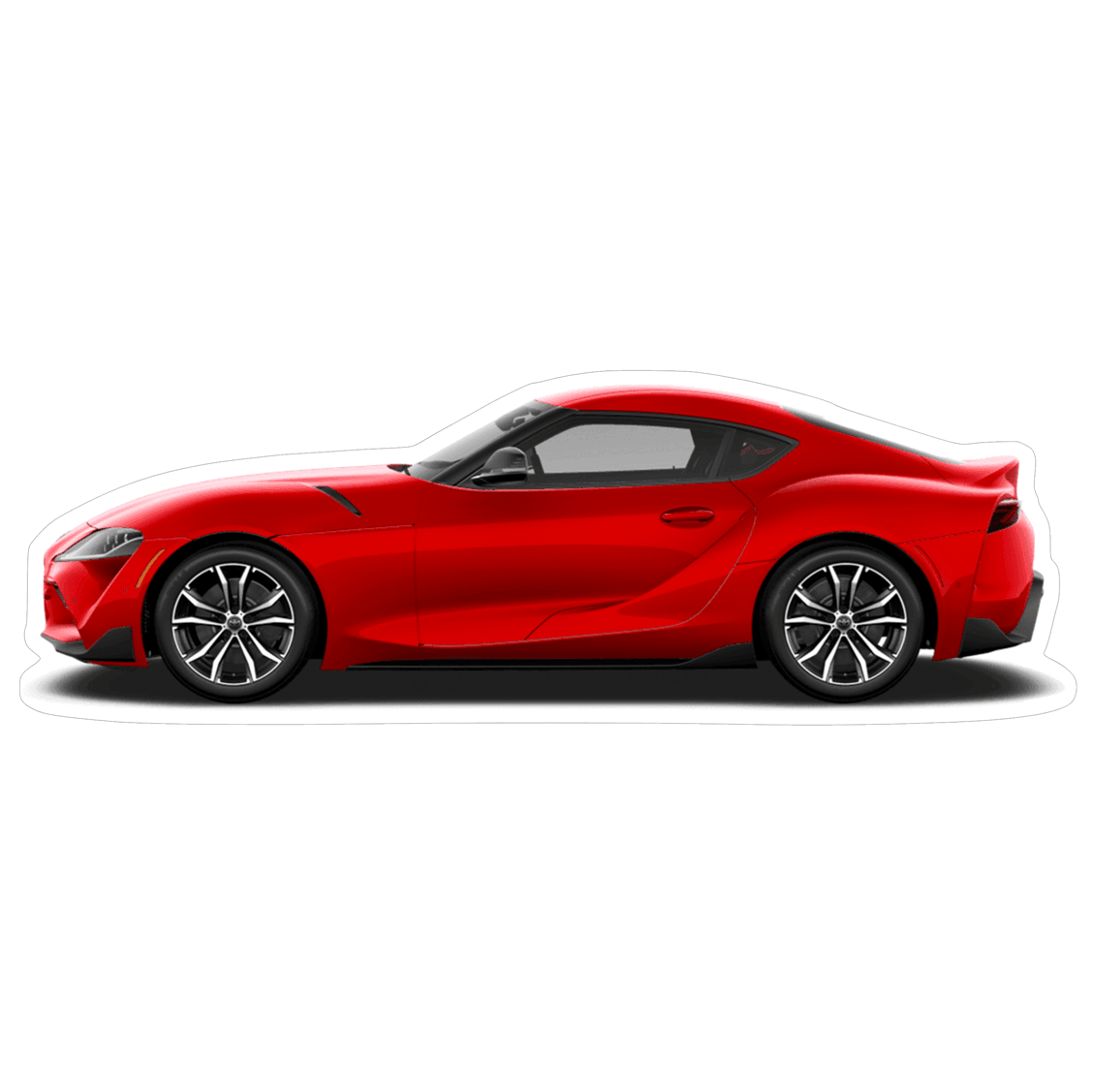 Toyota Supra MKV Sports Car Vinyl Decal / Sticker, Red, 4.9" x 1.7" - ZSPEC Design LLC - Decals - Decal, lifestyle, sticker, supra, Supra MKV, toyota - zspecdesign.com