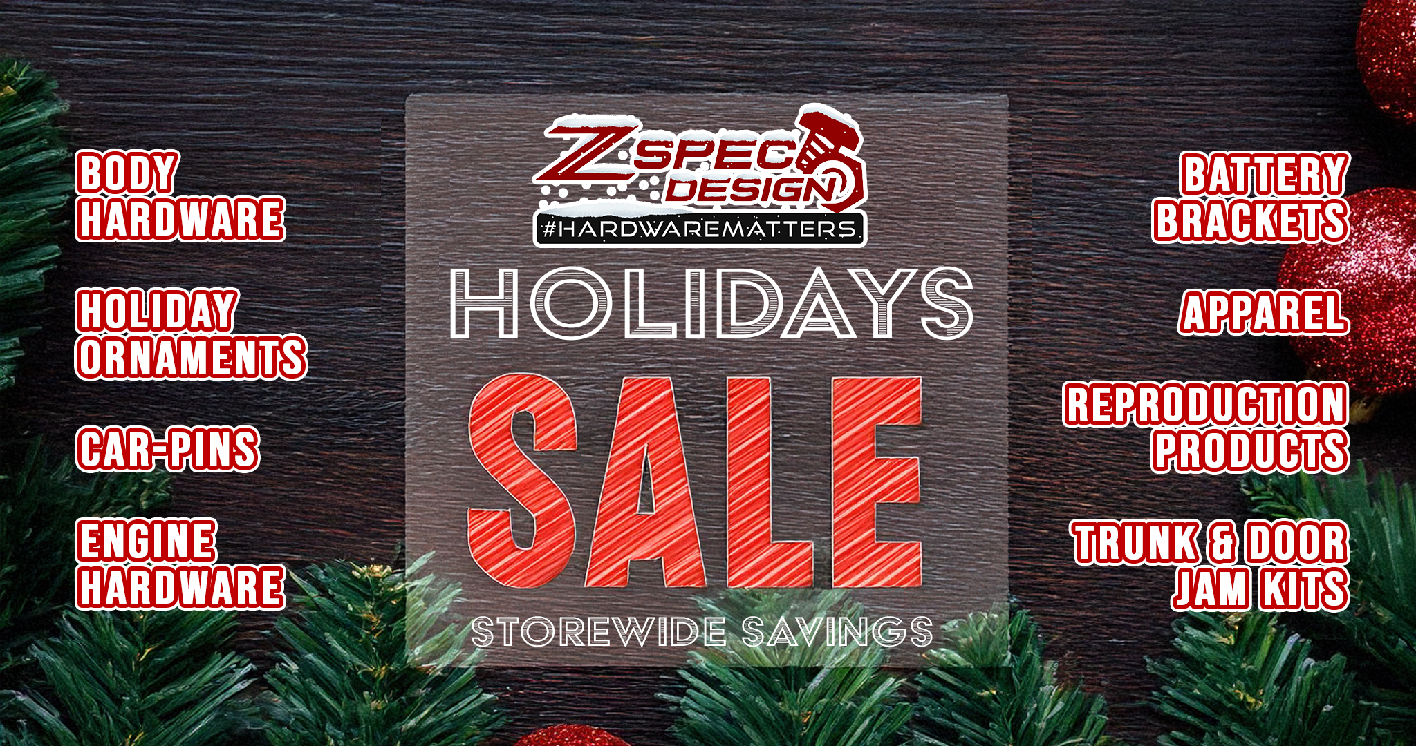 ZSPEC Black Friday - Hardware, Billet Caps, Car Pins, Apparel and more - ZSPEC Design LLC