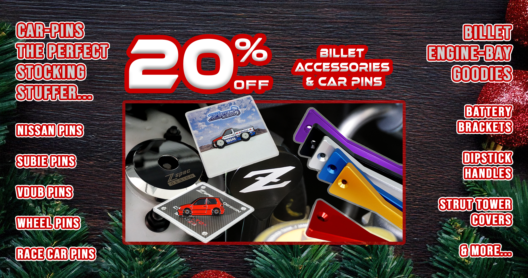 ZSPEC Black Friday - Hardware, Billet Caps, Car Pins, Apparel and more - ZSPEC Design LLC