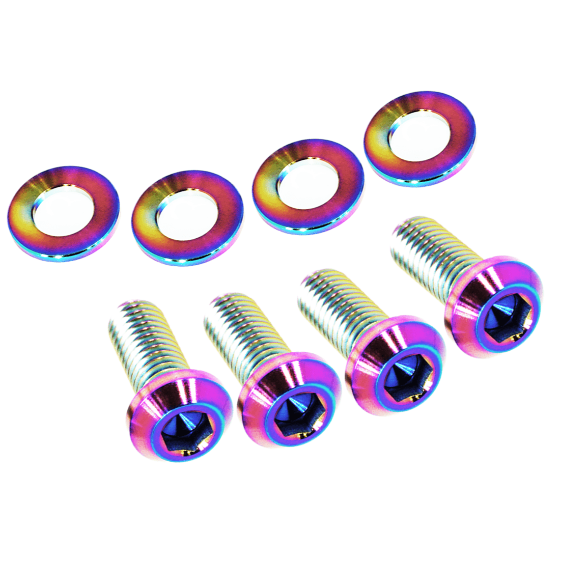 ZSPEC Hood Dress Up Bolts® Fastener Kit for Nissan Z32 300zx, Titanium - ZSPEC Design LLC - Hardware Fasteners - 300zx, gtr, nissan, rb, skyline, Washer Color, z32 - zspecdesign.com