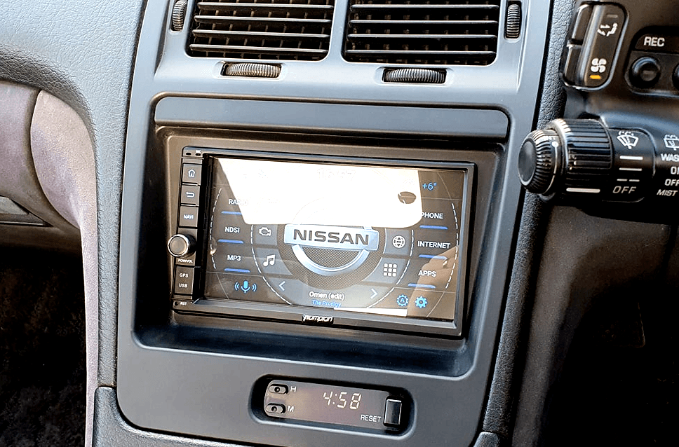 ZSPEC RHD Double-Din Radio Bezel Face-Plate for Nissan Z32 300zx, Bezel-ONLY - ZSPEC Design LLC - Hardware Fasteners - 300zx, din, double, lhd, nissan, repro, stereo, z32 - zspecdesign.com