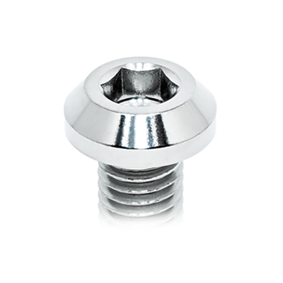 ZSPEC M6-1.0x8mm Dress-Up Bolt® Fastener, Angled Head, Titanium Grade-5, Per Each - ZSPEC Design LLC