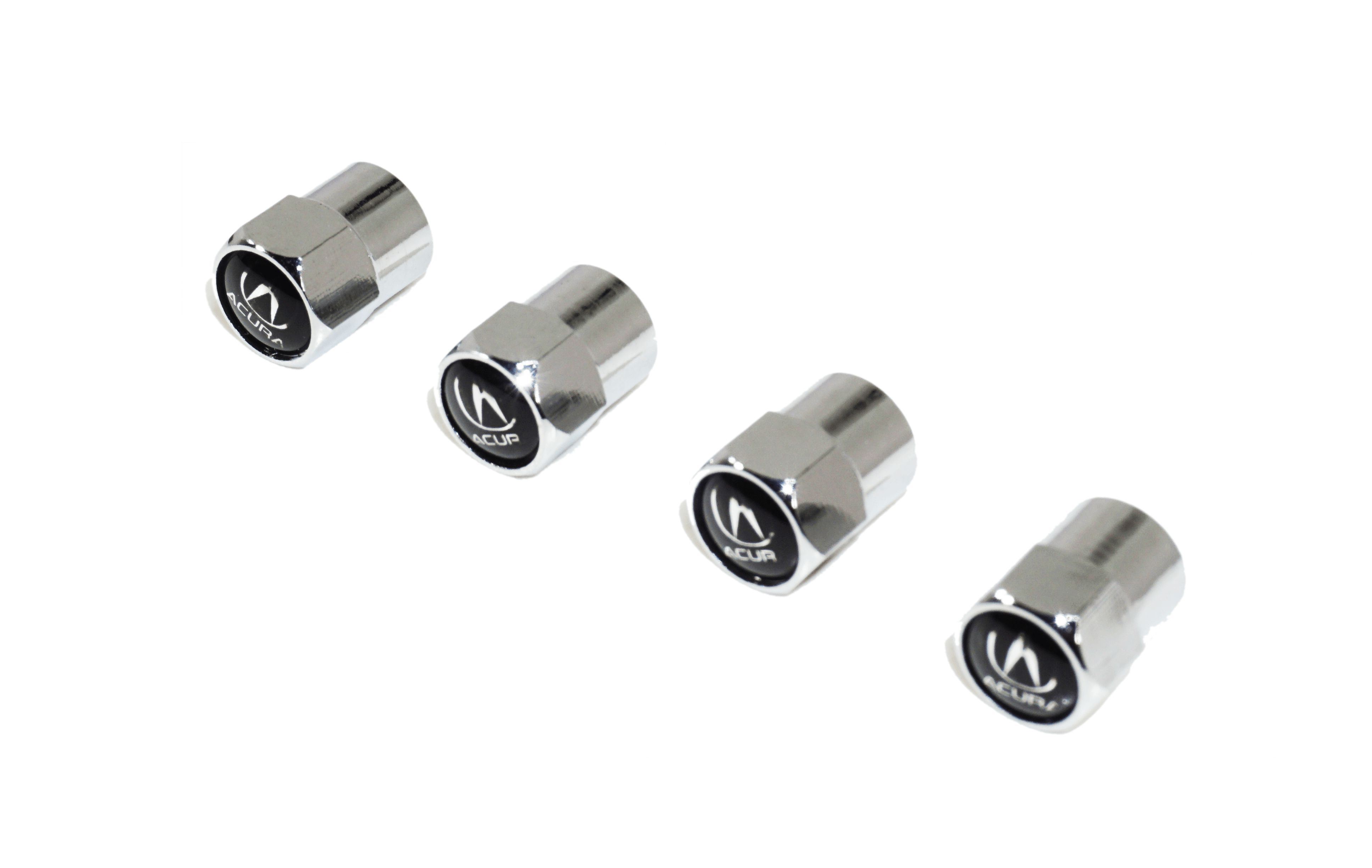 Chrome Valve Stem Tire Caps, Style: Acura - ZSPEC Design LLC - Hardware Fasteners - Acura, cap, tire - zspecdesign.com