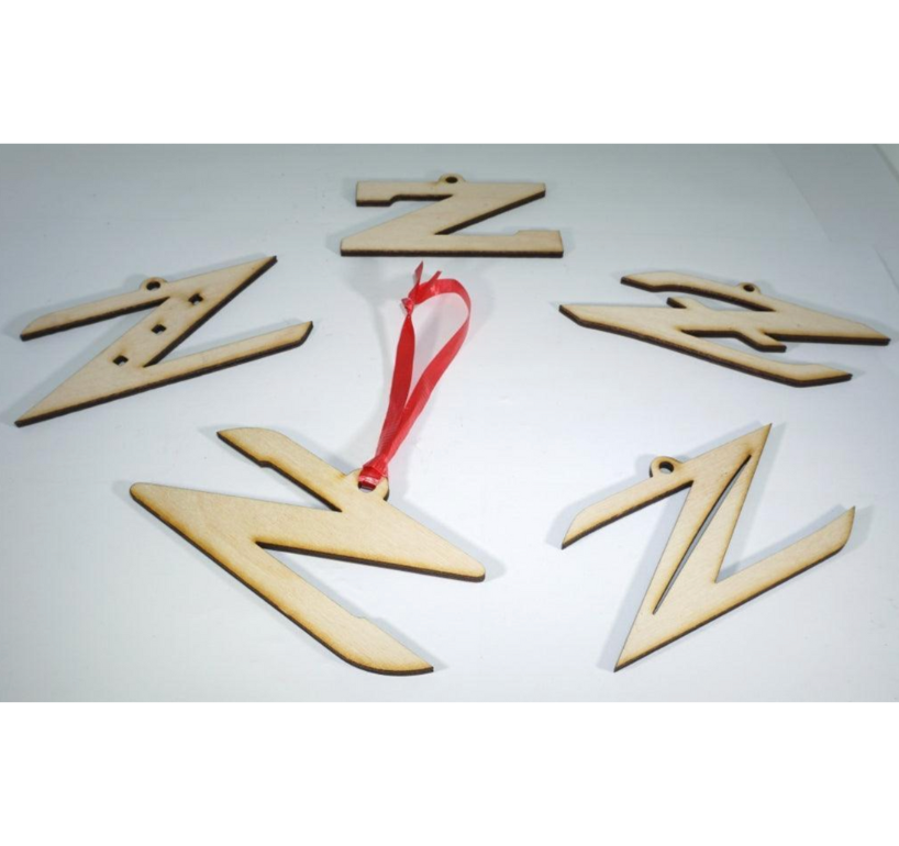 ZSPEC Laser-Engraved Wood Ornament, Style: Nissan Z, Birch - ZSPEC Design LLC - Holiday Ornaments - Z31, Z32, Z33, Z34, RZ34, holiday, nismo, nissan, ornament, - zspecdesign.com