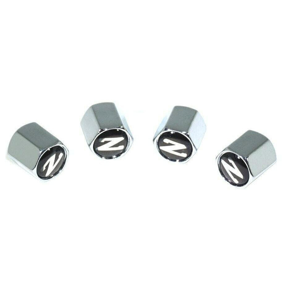 Chrome Valve Stem Tire Caps, Style: Nissan 300zx Z31 '84-89 - ZSPEC Design LLC - Hardware Fasteners - 300zx, cap, Nissan, tire, z31 - zspecdesign.com