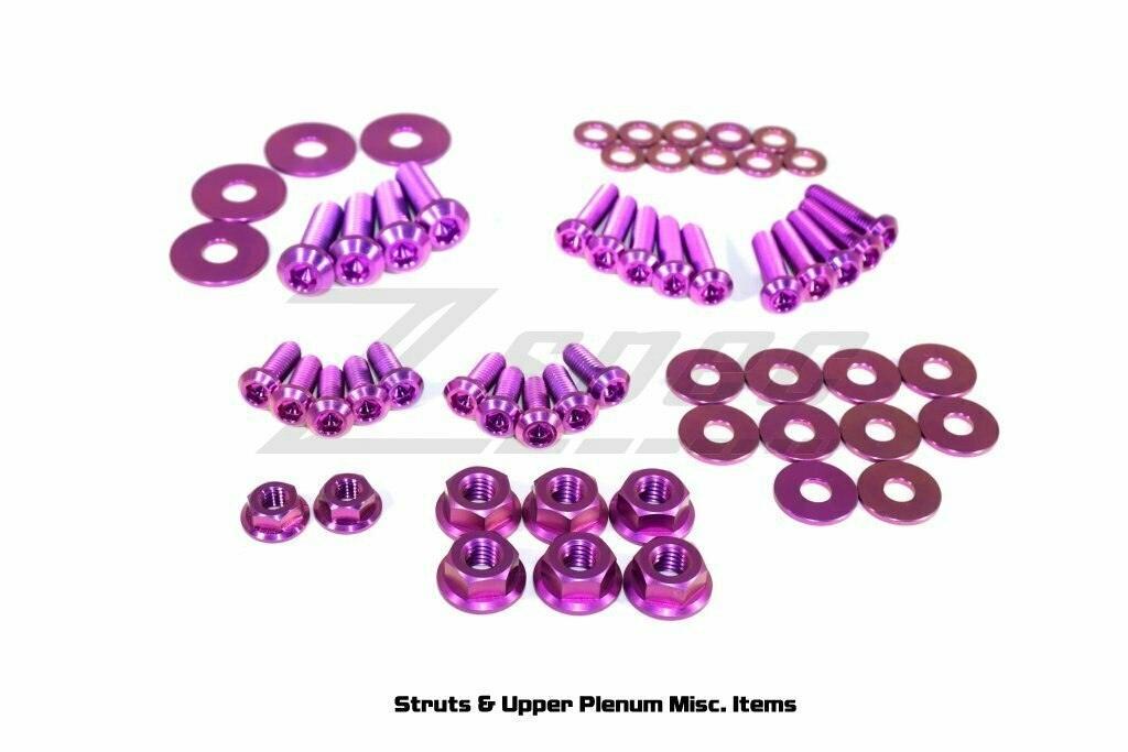 ZSPEC "Stage 3" Dress Up Bolts®/Fastener Kit for '03-'08 Nissan 350z DE & HR, Titanium - ZSPEC Design LLC - Hardware Fasteners - 350z, DE & HR, Fastener Kit, nissan, stage 3, titanium, z33 - zspecdesign.com