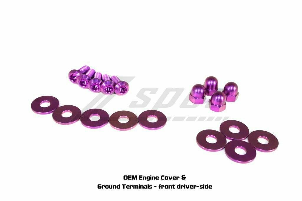 ZSPEC "Stage 3" Dress Up Bolts®/Fastener Kit for '03-'08 Nissan 350z DE & HR, Titanium - ZSPEC Design LLC - Hardware Fasteners - 350z, DE & HR, Fastener Kit, nissan, stage 3, titanium, z33 - zspecdesign.com