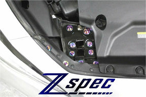 ZSPEC "Stage 3" Dress Up Bolts®/Fastener Kit for '09+ Nissan 350z DE & HR, Titanium  Upgrade Performance Engine Bay Dress Up Bolts Titanium VQ VH VQ35HR 3.7L Fairlady Z Auto Vehicle Car Show Accessory