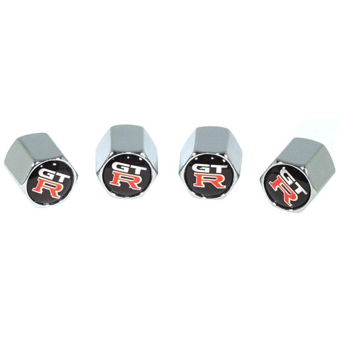 Chrome Valve Stem Tire Caps, Style: Nissan GTR/GT-R - ZSPEC Design LLC - Hardware Fasteners - cap, GT, GT-R, GTR, Nissan, tire - zspecdesign.com