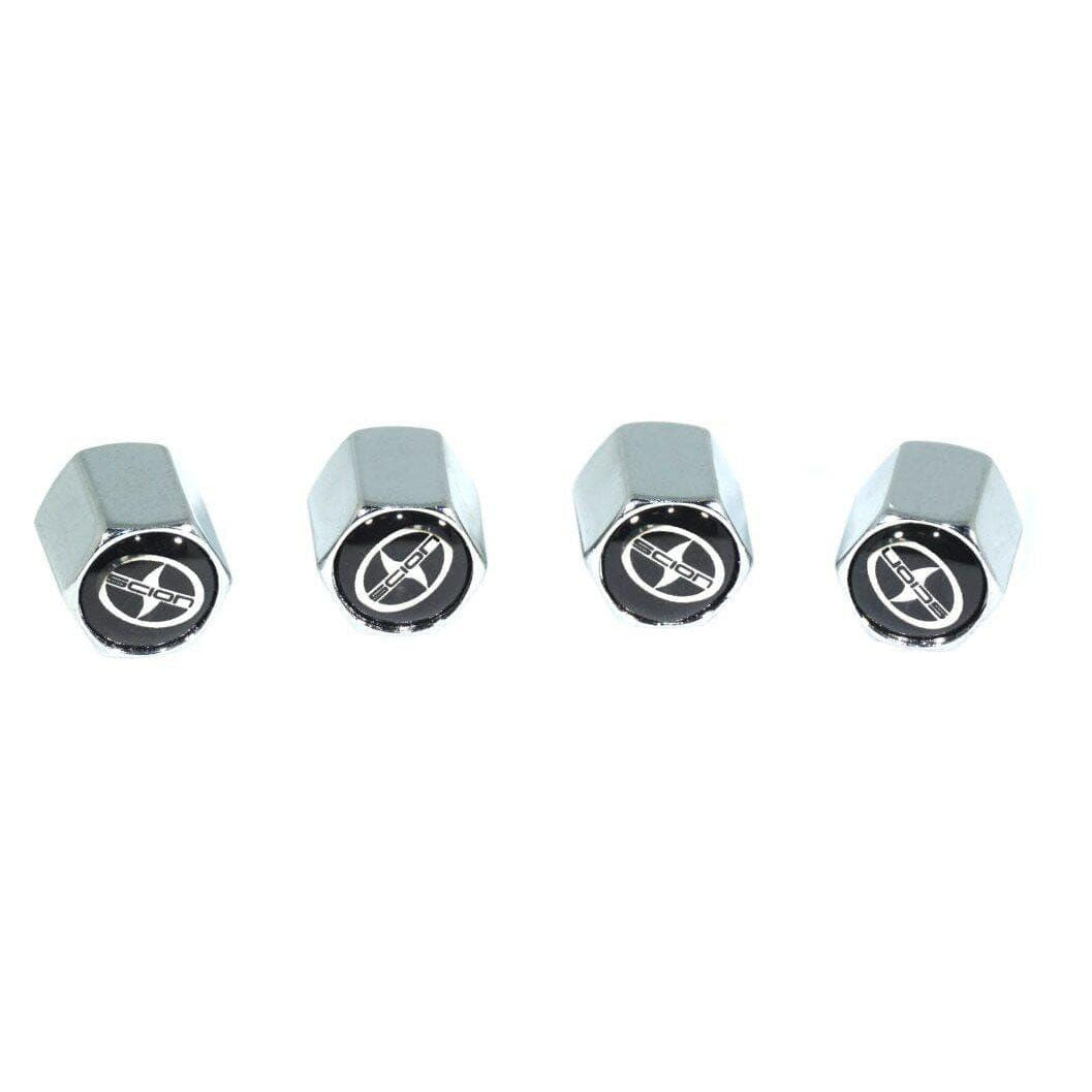 Chrome Valve Stem Tire Caps, Style: SCION - ZSPEC Design LLC - Hardware Fasteners - cap, scion, tire - zspecdesign.com