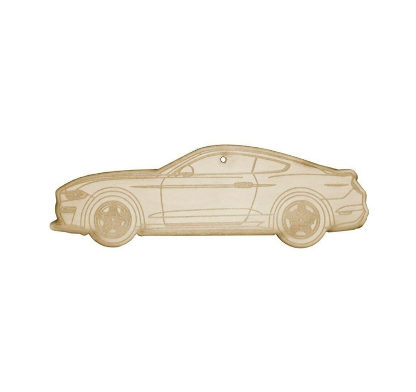 ZSPEC Laser-Engraved Wood Ornament, Style: Ford Mustang S550-Style, 5" - ZSPEC Design LLC - Holiday Ornaments - ford, holiday, lifestyle, mustang, ornament, s550 - zspecdesign.com