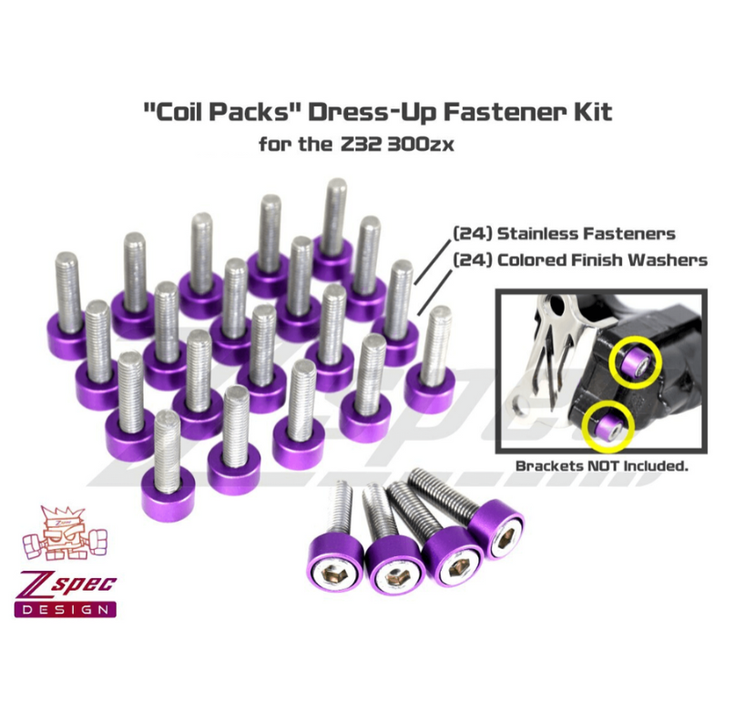 ZSPEC Coil Packs Fastener Kit for '90-96 Nissan Z32 300zx, Stainless & Billet - ZSPEC Design LLC - Hardware Fasteners - 300zx, Fastener Kit, nissan, z32 - zspecdesign.com
