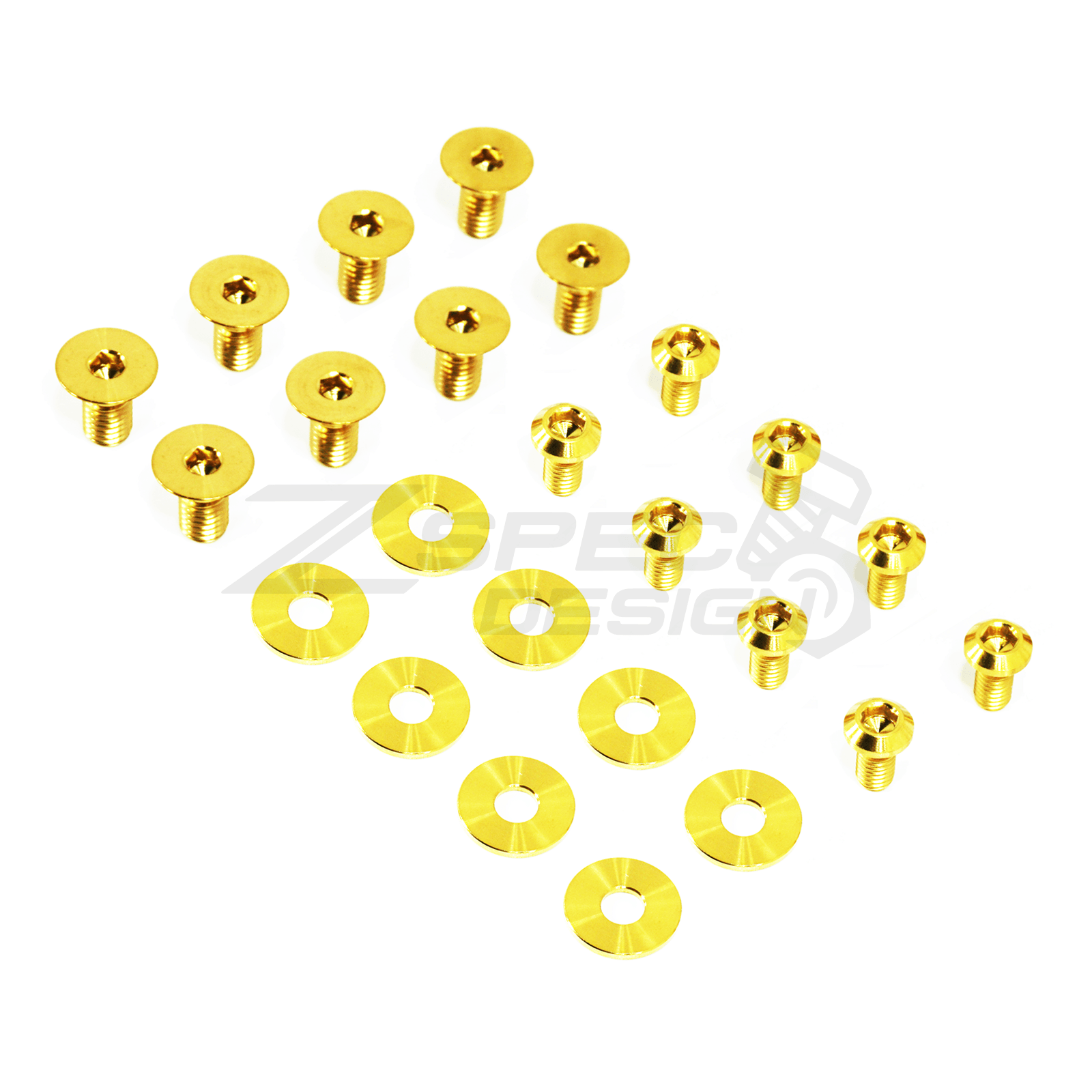 ZSPEC Door-Jams Area Fasteners, Strikers & Latches, Chevy Cruze, Lightweight Grade-5 Titanium, Bagged & Labeled by Area