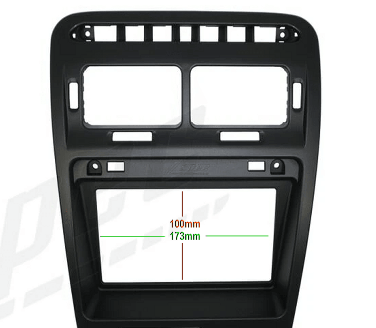 ZSPEC RHD Double-Din Radio Bezel Face-Plate for Nissan Z32 300zx, Bezel-ONLY - ZSPEC Design LLC - Hardware Fasteners - 300zx, din, double, lhd, nissan, repro, stereo, z32 - zspecdesign.com