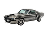 Ford Mustang GT500 Eleanor Vinyl Decal / Sticker, Silver-Grey